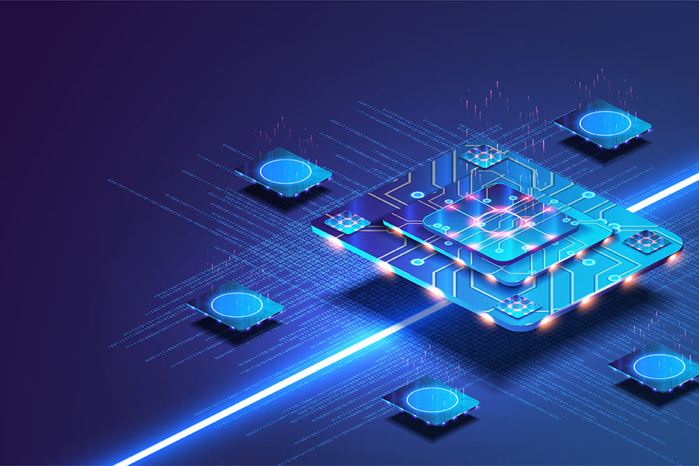 Quantum computing chip